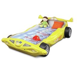 Formula 1, Sänky patjalla, keltainen hinta ja tiedot | Lastensängyt | hobbyhall.fi