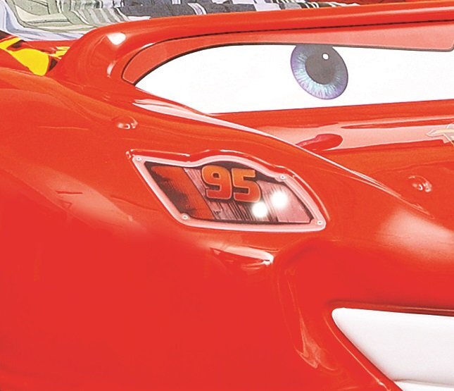 Sänky patjalla McQueen ABS, punainen hinta ja tiedot | Lastensängyt | hobbyhall.fi