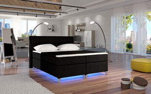 Sänky Amadeo LED-valaistuksella, 140 cm x 200 cm, musta hinta ja tiedot | Sängyt | hobbyhall.fi