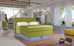 Sänky Amadeo LED-valaistuksella, 140 cm x 200 cm, vihreä hinta ja tiedot | Sängyt | hobbyhall.fi