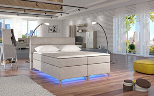 Sänky Amadeo LED-valaistuksella, 180x200 cm, kerma hinta ja tiedot | Sängyt | hobbyhall.fi