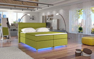 Sänky Amadeo LED-valaistuksella, 180x200 cm, vihreä hinta ja tiedot | Sängyt | hobbyhall.fi