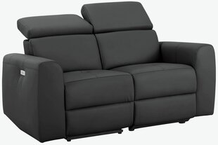 Kahden istuttava sohva sähköisellä makuutoiminnolla Notio Living Capena, synteettinen nahka, harmaa hinta ja tiedot | Sohvat ja vuodesohvat | hobbyhall.fi