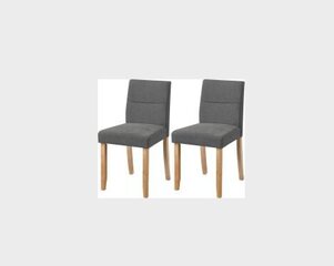 2 tuolin setti Notio Living Henry, harmaa hinta ja tiedot | Ruokapöydän tuolit | hobbyhall.fi