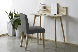 2 tuolin setti Notio Living Henry, harmaa hinta ja tiedot | Ruokapöydän tuolit | hobbyhall.fi