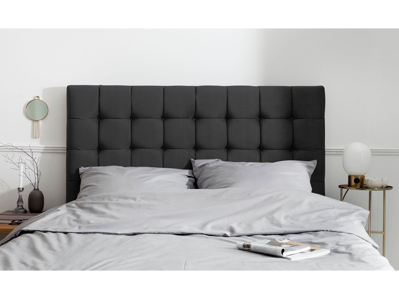 Sängynpääty Kooko Home Re 160 cm, tummanharmaa hinta ja tiedot | Sängyt | hobbyhall.fi