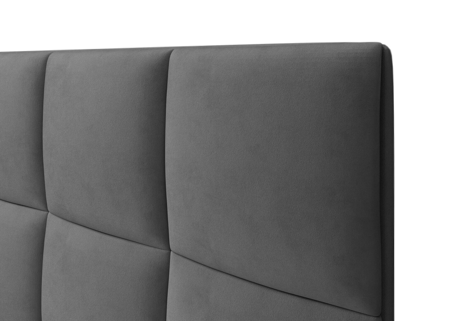 Sängynpääty Mazzini Sofas Begonia 200 cm, tummanharmaa hinta ja tiedot | Sängyt | hobbyhall.fi