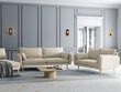 Kooko Home Lento -sohva, 4-istuttava, beige / ruskea hinta ja tiedot | Sohvat ja vuodesohvat | hobbyhall.fi