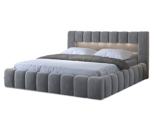 Sänky NORE Lamica 08, 140x200 cm, harmaa hinta ja tiedot | Sängyt | hobbyhall.fi