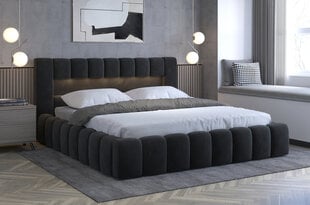 Sänky NORE Lamica 09, 140x200 cm, musta hinta ja tiedot | Sängyt | hobbyhall.fi