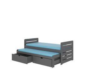 Lasten sänky ADRK Furniture Tomi 180x80, tummanharmaa hinta ja tiedot | Lastensängyt | hobbyhall.fi