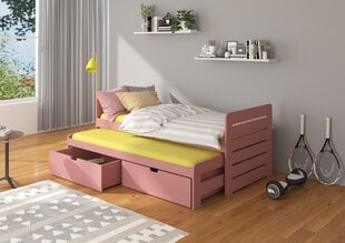 Lasten sänky ADRK Furniture Tomi 180x80, roosa hinta ja tiedot | Lastensängyt | hobbyhall.fi