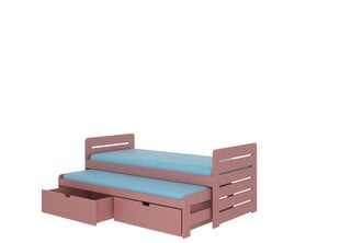 Lasten sänky ADRK Furniture Tomi 180x80, roosa hinta ja tiedot | Lastensängyt | hobbyhall.fi