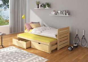 Lastensänky ADRK Furniture Tomi 04 180x80, ruskea hinta ja tiedot | Lastensängyt | hobbyhall.fi