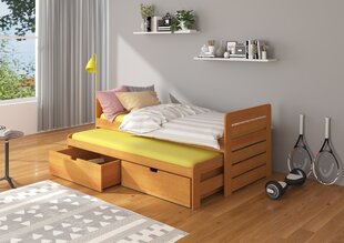 Lasten sänky ADRK Furniture Tomi 02 200x90, ruskea hinta ja tiedot | Lastensängyt | hobbyhall.fi