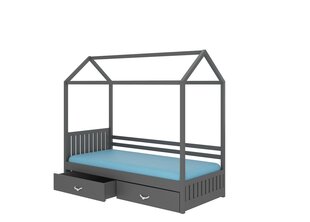 Sänky ADRK Furniture Rose 80x190 cm, tummanharmaa hinta ja tiedot | Lastensängyt | hobbyhall.fi