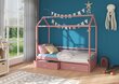 Sänky ADRK Furniture Rose 80x190 cm, roosa hinta ja tiedot | Lastensängyt | hobbyhall.fi