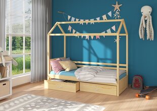 Sänky ADRK Furniture Rose 90 cm x 200 cm, vaaleanruskea hinta ja tiedot | Lastensängyt | hobbyhall.fi