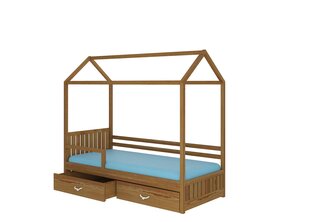 Sänky ADRK Furniture Rose 80x190 cm turvalaidalla, tammi hinta ja tiedot | Lastensängyt | hobbyhall.fi