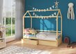 Sänky ADRK Furniture Rose 90x200 cm turvalaidalla, vaaleanruskea hinta ja tiedot | Lastensängyt | hobbyhall.fi