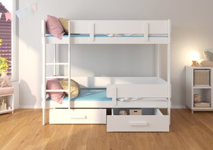 Kerrossänky ADRK Furniture Etiona 80x180 cm, ruskea/valkoinen hinta ja tiedot | Lastensängyt | hobbyhall.fi