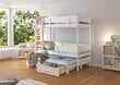 Kerrossänky ADRK Furniture Etapo 80x180cm, valkoinen hinta ja tiedot | Lastensängyt | hobbyhall.fi