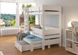 Kerrossänky ADRK Furniture Etapo 80x180cm, valkoinen/ruskea hinta ja tiedot | Lastensängyt | hobbyhall.fi