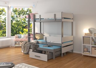 Kerrossänky ADRK Furniture Etapo 80x180cm, harmaa hinta ja tiedot | Lastensängyt | hobbyhall.fi