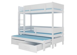 Kerrossänky ADRK Furniture Etapo 90x200cm, valkoinen hinta ja tiedot | Lastensängyt | hobbyhall.fi