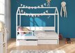 Sänky ADRK Furniture Otello 80x180 cm turvalaidalla, ruskea/roosa hinta ja tiedot | Lastensängyt | hobbyhall.fi