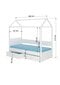Sänky ADRK Furniture Otello 90x200 cm, harmaa/valkoinen hinta ja tiedot | Lastensängyt | hobbyhall.fi