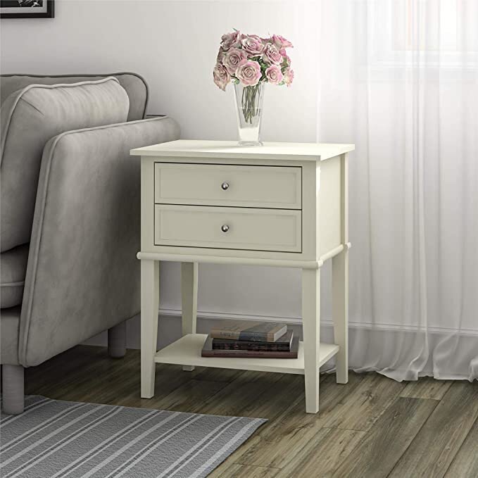 Pöytä Ameriwood Home Franklin, valkoinen hinta ja tiedot | Sohvapöydät | hobbyhall.fi