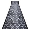 Kumipohjainen matto 100 cm CLOVER harmaa