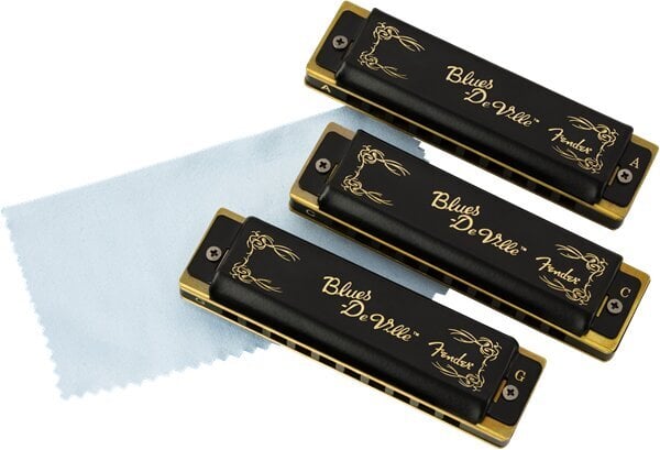 Fender Blue Deville 3 huuliharppusetti hinta ja tiedot | Puhallinsoittimet | hobbyhall.fi