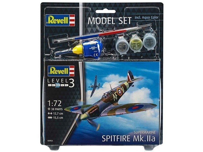 Pienoismallisarja Revell - Spitfire Mk 1/72, 63953 hinta ja tiedot | LEGOT ja rakennuslelut | hobbyhall.fi