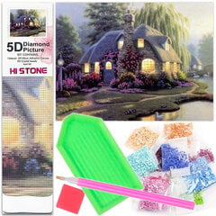 Diamond Mosaic 5D -kirjontamaalaus Hut House 1005255 hinta ja tiedot | DiamondMosaic Lelut yli 3-vuotiaille lapsille | hobbyhall.fi