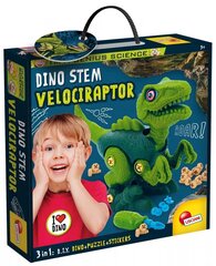 I'm A Genius Dino Stem Construction Kit - Velociraptor hinta ja tiedot | Lisciani Lelut yli 3-vuotiaille lapsille | hobbyhall.fi