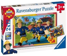 Ravensburger Puzzle FS: Sam ja hänen tiiminsä 2x12p 5015 hinta ja tiedot | Palapelit | hobbyhall.fi