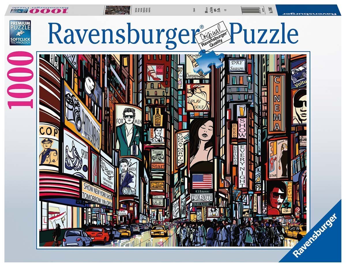 Ravensburger Puzzle Värikäs New York 1000pc 17088 hinta ja tiedot | Palapelit | hobbyhall.fi