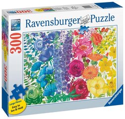 Ravensburger Puzzle Floral Rainbow 300PLF 17129 hinta ja tiedot | Palapelit | hobbyhall.fi