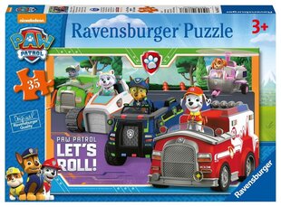 Ravensburger Puzzle Paw Patrol (Ryhmä Hau) 35P 8617 hinta ja tiedot | Palapelit | hobbyhall.fi