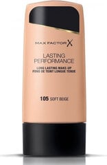 Max Factor Lasting Performance Foundation 105 Soft beige hinta ja tiedot | Meikkivoiteet ja puuterit | hobbyhall.fi