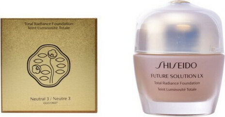 Shiseido Future Solution LX Total Radiance Foundation Rose 3 30ml hinta ja tiedot | Meikkivoiteet ja puuterit | hobbyhall.fi