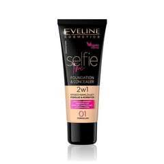 Selfie Time Foundation & Concealer 01 Posliini 30ml hinta ja tiedot | Meikkivoiteet ja puuterit | hobbyhall.fi