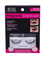 Tekoripset ja eyeliner Ardell Magnetic Liquid Liner & Wispies Lash Kit, must hinta ja tiedot | Irtoripset ja ripsentaivuttimet | hobbyhall.fi