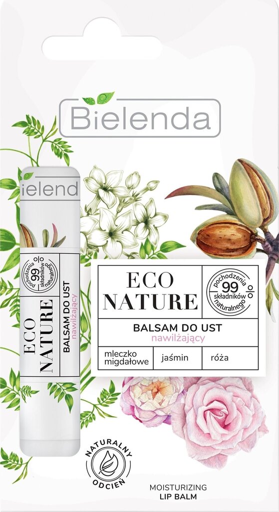 Eco Nature kosteuttava huulirasva mantelimaito & jasmiini & ruusu 10g hinta ja tiedot | Huulipunat, huulikiillot ja huulirasvat | hobbyhall.fi