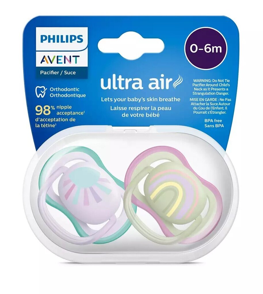 Tutit Philips Avent Ultra Air, 0-6kk, 2 kpl hinta ja tiedot | Tutit | hobbyhall.fi