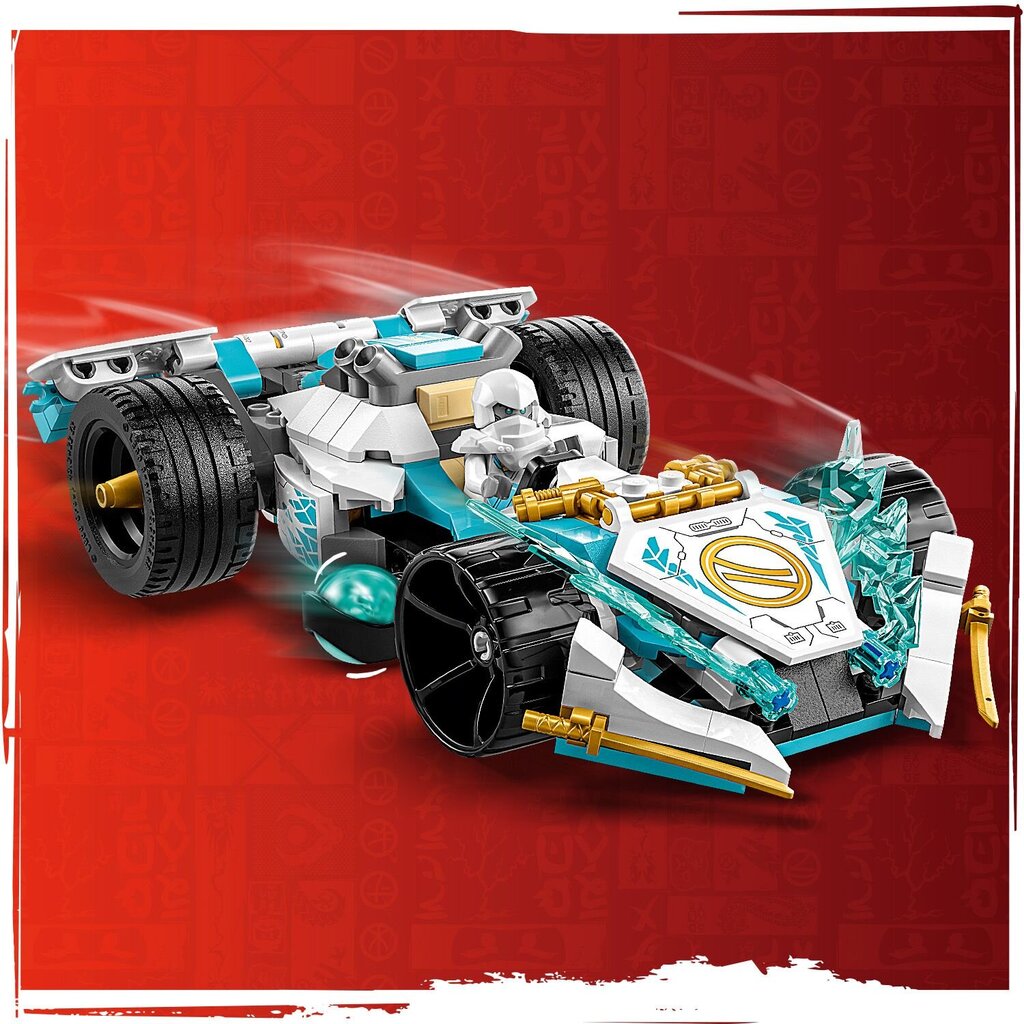 71791 LEGO® NINJAGO Lohikäärmevoiman Zane – spinjitzu-kilpa-auto hinta ja tiedot | LEGOT ja rakennuslelut | hobbyhall.fi