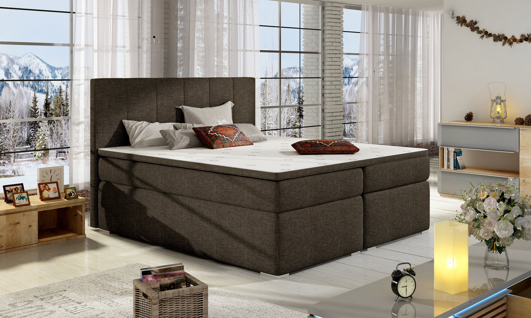 Sänky Bolero 160X200 cm, ruskea hinta ja tiedot | Sängyt | hobbyhall.fi