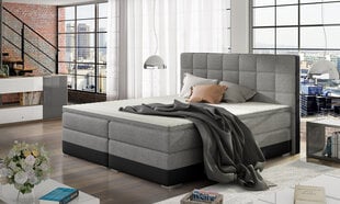 Sänky Damaso, 180x200 cm, harmaa/musta hinta ja tiedot | Sängyt | hobbyhall.fi